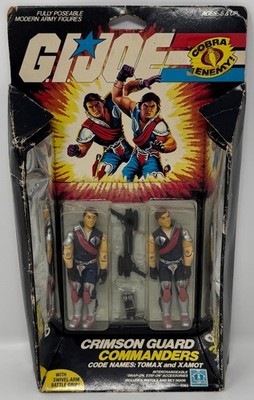 GI Joe Tomax & Xamot Crimson Guard Commanders 1985 Hasbro action figure