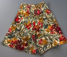 Vintage 1980s Banana Republic Safari Travel Co. Tropical Pleated Shorts Sz 12