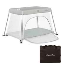 Dream on Me Travel Light Baby Playard with Zipper Access Door, Breathable Mesh S