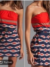 Marc Jacobs Swimwear M Mini Dress w Belt Women + Donna Karan Strapless Bra New