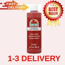 Acrylic Paint in Assorted Colors 8 Ounce J20401 Bright Red