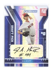 2004 Donruss Elite Extra Edition J.A. Happ AUTO #/10 Signature Status RC SP SSP