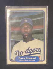 1982 Fleer Dave Stewart Rookie Card. rookie card picture