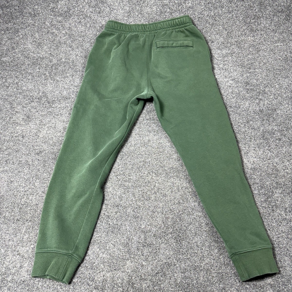 Nike Sweatpants Mens Small Green Fleece Joggers Pockets FLAW