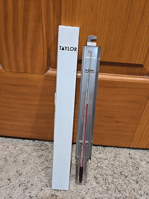 Taylor Genuine Minimum Register Orchard Thermometer Metal Backing Plate