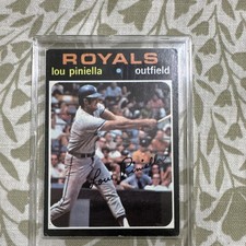 Topps 1971 Topps Lou Piniella #35 Kansas City Royals MLB Baseball Card Base