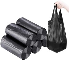 Small Trash Bags,5 Rolls 46x60 Cm 100 PCS 4 Gallon Garbage Bags, For Kitchen Bat