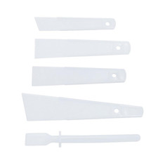 5 Pack Glue Spreader Plastic Glue Smear Plate Scraper Sticks Applicator Tool for