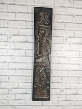 Vintage Dutch Arts Craft große geschnitzte Holz Keksform Keksstempel Spekulat