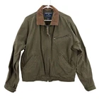 Vintage Polo Sport Sportsman Jacket Mens XL Green Corduroy Collar Zip Hunter 90s