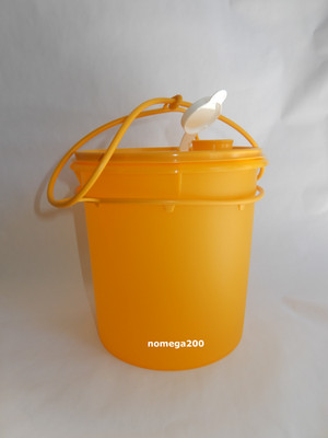 Tupperware 5 L. Mango Orange Color Big Bucket with Handle