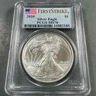 2010 Silver Eagle PCGS MS70, FIRST STRIKE (89280)