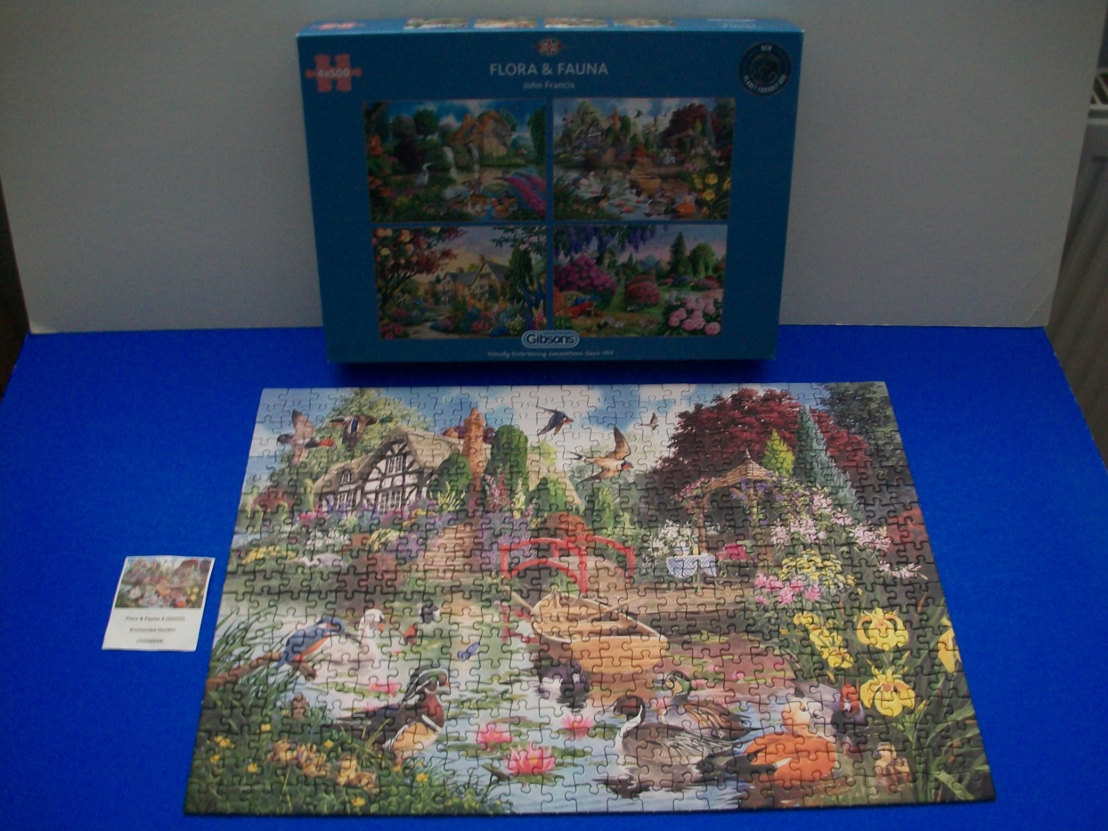 Gibsons Jigsaw Puzzle. Flora & Fauna.4 x 500 Piece. John Francis. G5025