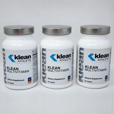 Klean Athlete Klean Multivitamin, 60 Tablets per Bottle (3 Pack)
