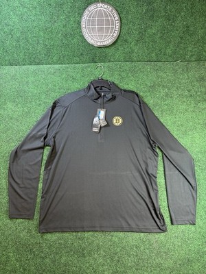 Men's Boston Bruins Antigua Tribute Quarter-Zip Pullover Top Sz XL
