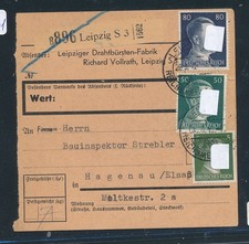 115271) Parcel Card 1942 from Leipzig S 3, MiF 135RPF Hitler
