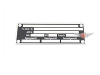 Typenschild Aluminium 80 X 30Mm FüR Mofa, Moped, Mokick