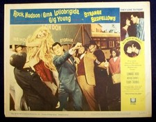 STRANGE BEDFELLOWS ORIGINAL 11X14 LOBBY CARD #8 1965 ROCK HUDSON
