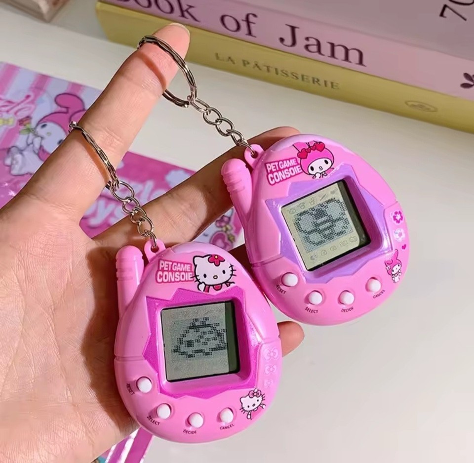Hello Kitty Tamagotchi Pet Game Keychain Console Electronic Game ...