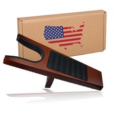Premium Wood Boot Jack, Heavy Duty Cowboy Boot Remover Tool Brown