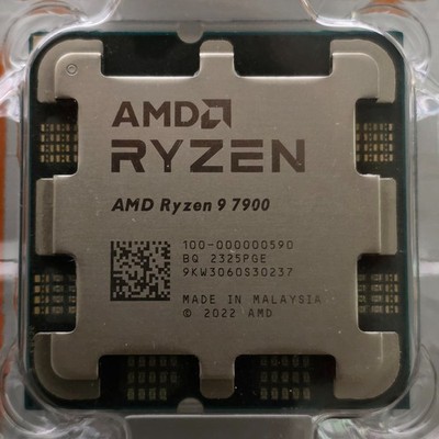 AMD Ryzen 9 7900 (12x 3,7GHz) Radeon integrierte Grafik, 65W TDP - CPU Prozessor