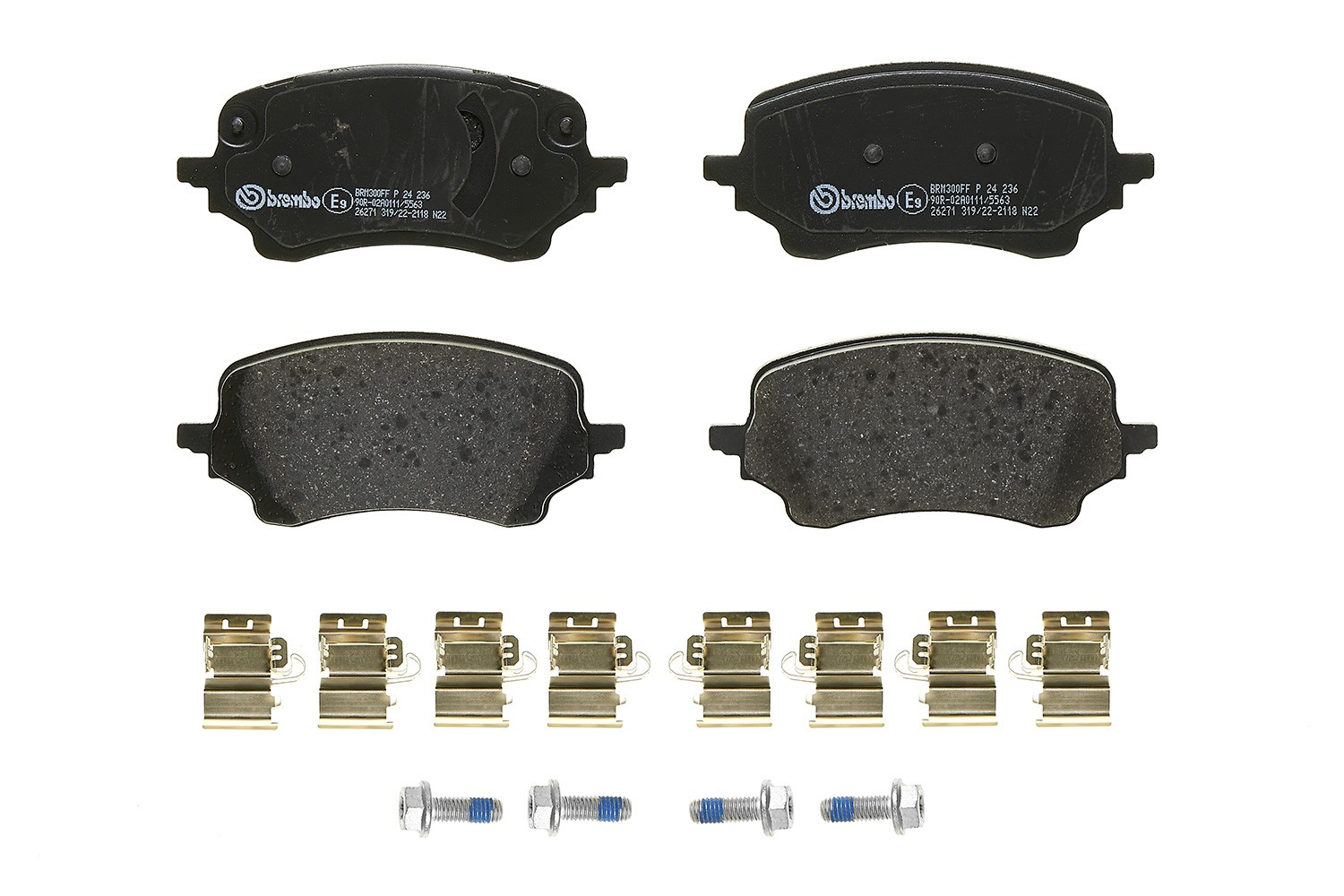 Für BREMBO P 24 236 Brake Pad Set, disc brake P 24 236 Brake pads set front (wi - Bild 4
