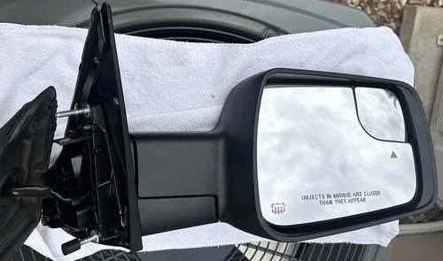 Heated Mirror 2019 to 2025 RAM 1500 Right Passenger Side Door Manual Folding