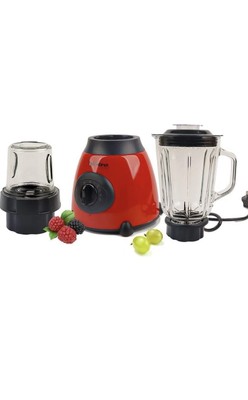 Mixer Mixer 2in1 850W Eis Nuss Crusher Smoothie Maker Fruchtsaft Milchshake ROT
