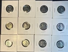 1943 Steel Penny WWII Wartime Cent Brilliant Uncirculated BU Condition Lot Of 12
