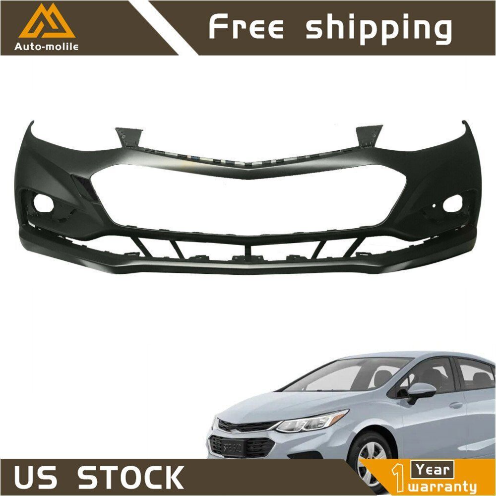 2016-2018 Chevy Cruze Primered Front Bumper Cover Non-Park Assist