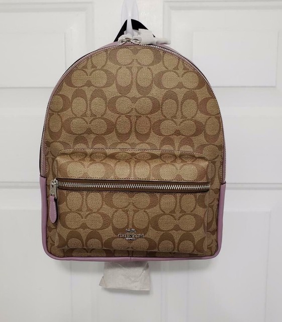 coach signature medium charlie backpack