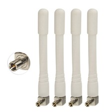 4-Pack White 4G LTE TS9 Antenna for Huawei Netgear 4G LTE MiFi Mobile Hotspot