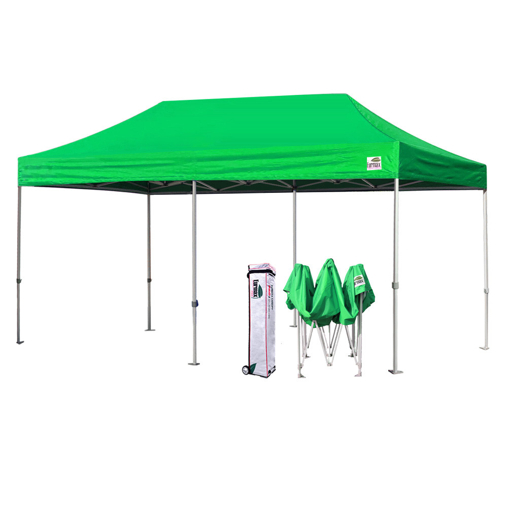 Full Aluminum Ez Pop Up Canopy Outdoor Gazebo Party Show Tent W/Wheeled Bag  