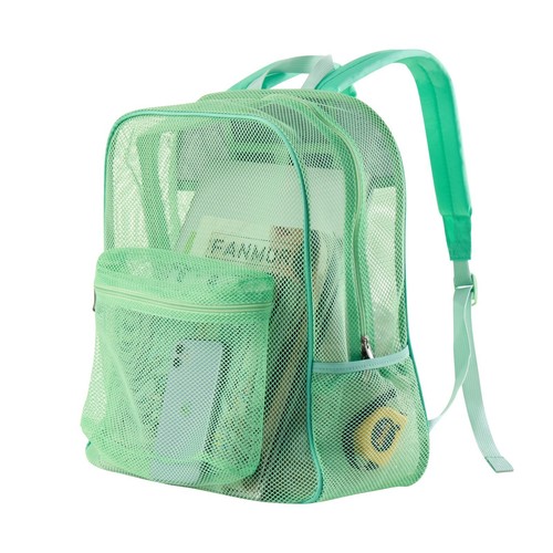 Clear Mesh Backpack Heavy Duty See Through School Bag For Students Men Women - Picture 28 of 39