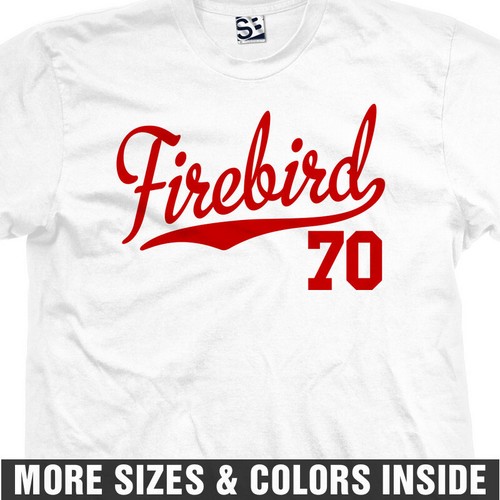 Firebird 70 T-Shirt | 1970 Pontiac Trans Am Formula Jersey Script Mens Tee Shirt - Picture 24 of 36