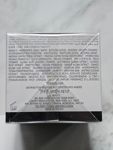 Yves Saint Laurent BLANC PUR COUTURE Creme Bright Reveal Moisturizer -SEALED BOX - Picture 2 of 3