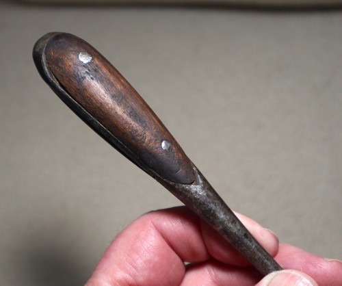 Antique Germany Full Shank, Split Wood Handle, Flat Head Screwdriver 1/8" Wide - Picture 3 of 7