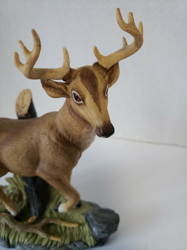 Brinn's Ceramic Deer Statue beautiful detail 8"x7" - Picture 2 of 7