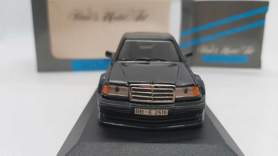 MINICHAMPS Mercedes 190 E Evo 1 color NERO best Nr°  3000B scala 1:43 - Immagine 2 di 3