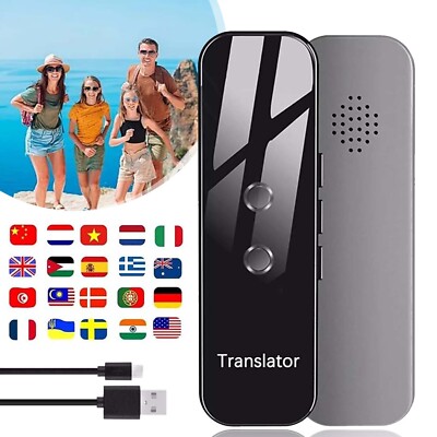 Tragbare Echtzeit-Sprachübersetzer 150 Sprachen Bluetooth Translator für Reisen