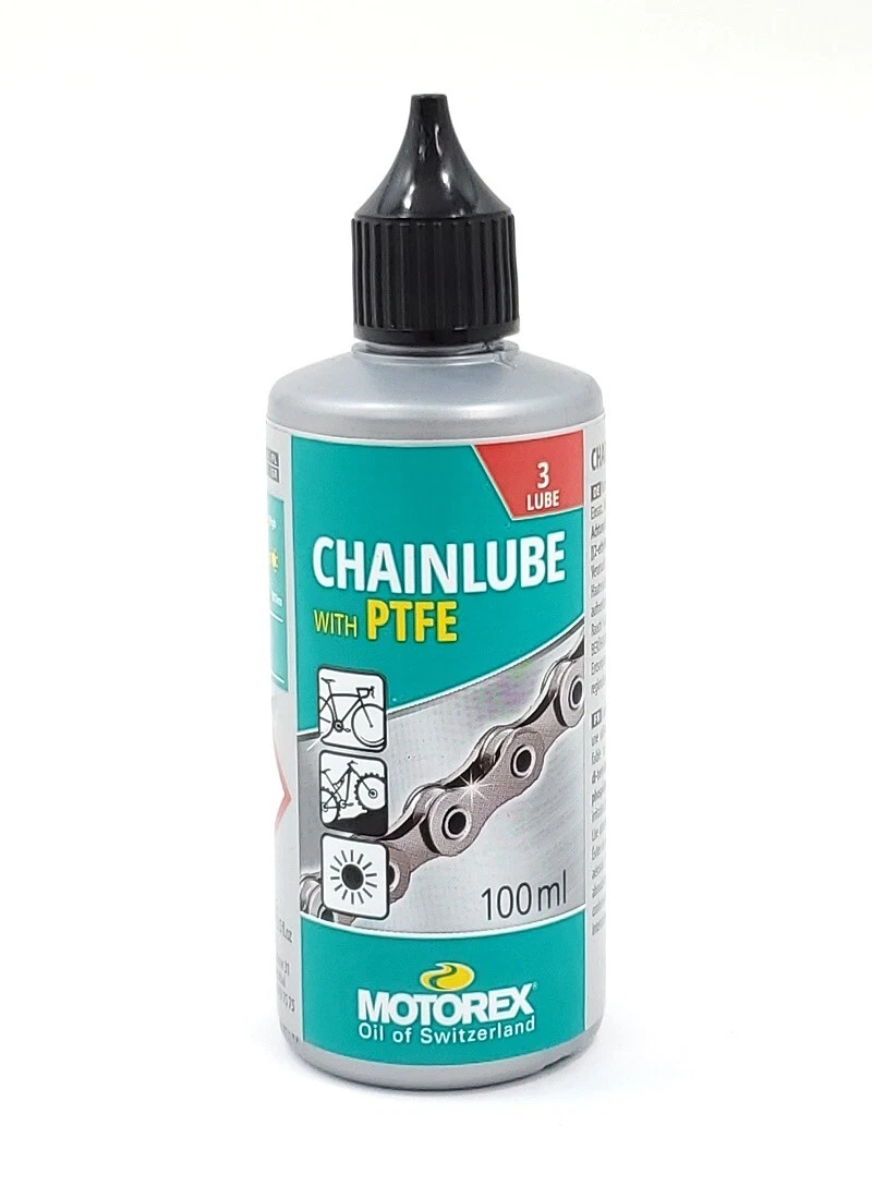 Motorex Chainlube Lubricant Bicycle Chain Lube 100ml Bottle PTFE