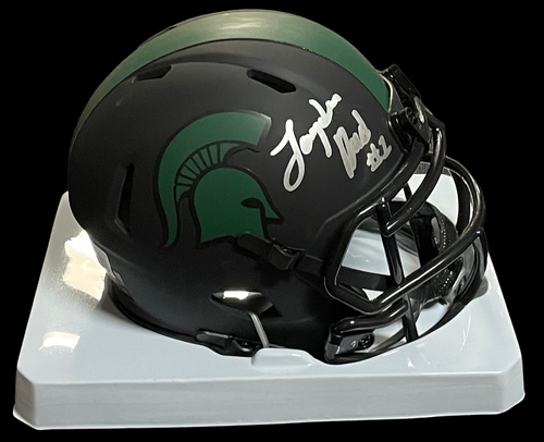 JAYDEN REED SIGNED MICHIGAN STATE SPARTANS BLACK MINI HELMET BECKETT COA