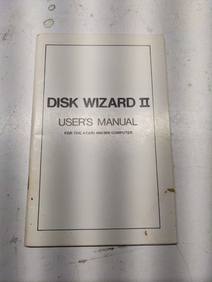ATARI 400/800 COMPUTER USER'S MANUAL OPERATION DISK WIZARD II 2 1984 CAP