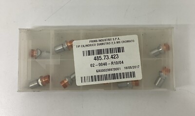 Prima Industries 485.73.423  10-Pack  2.5mm , M8 Laser Cutting Torch Tips 