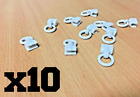 <!--F#f_0-->x10 Roman Blind Rings With Clip For Cord String Rod Track Replacement Parts<!--F/-->