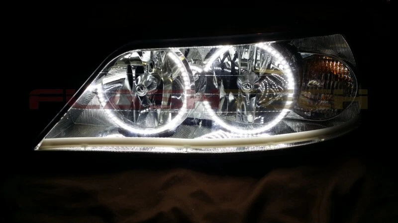 Kit de anillo de halo de faros LED RF blanco brillante para Lincoln Town Car 05-11 Foto 4 de 4