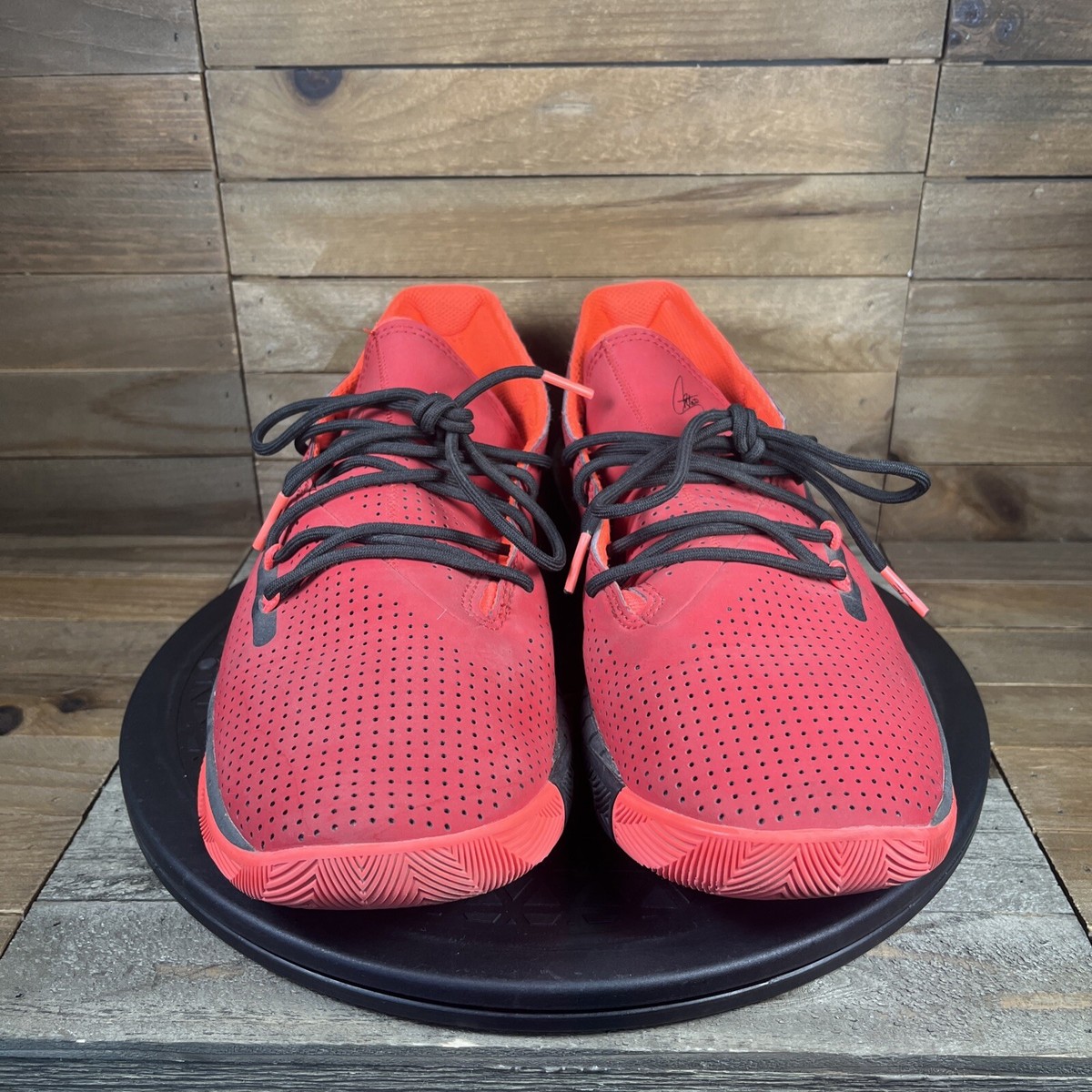 Under Armour UA SC 3Zero III Shoes Mens Sz 9 Red Steph Curry Low 