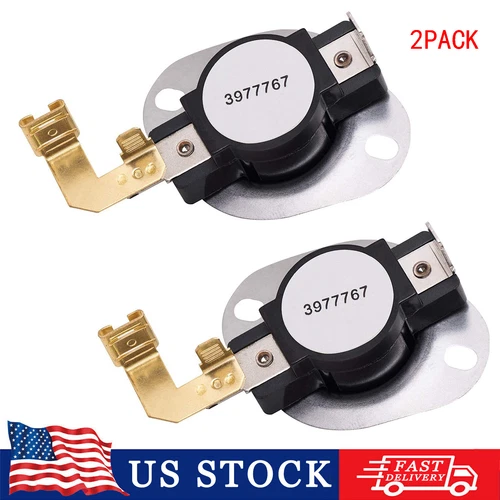 3977767 3399693 Dryer High Limit Thermostat for Kenmore Whirlpool Roper Dryer
