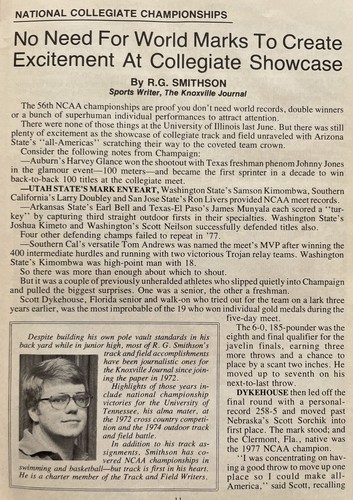 1978 Official NCAA Track and Field Guide Nat Page - Picture 8 of 24