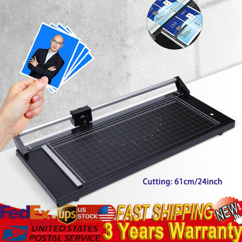 US - 24 Inch Manual Precision Rotary Paper Trimmer Sharp Photo Paper ...